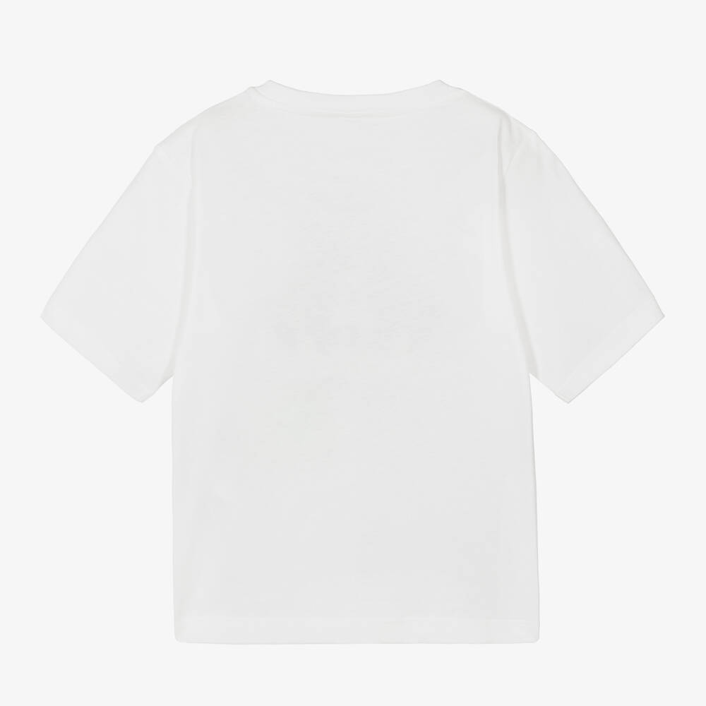 Stella McCartney Kids-تيشيرت قطن عضوي لون عاجي للبنات | Childrensalon Outlet
