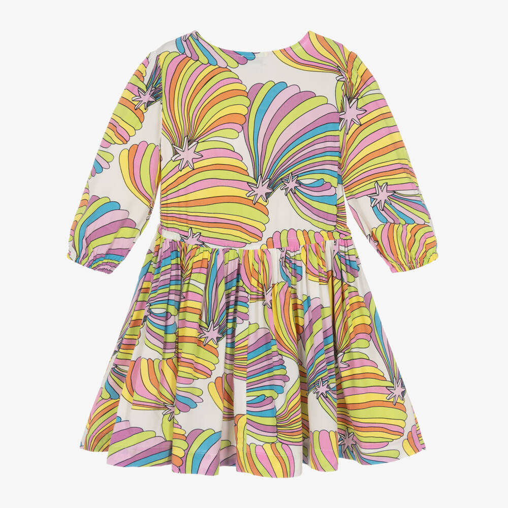 Stella McCartney Kids-Girls Ivory & Pink Rainbow Dress | Childrensalon Outlet