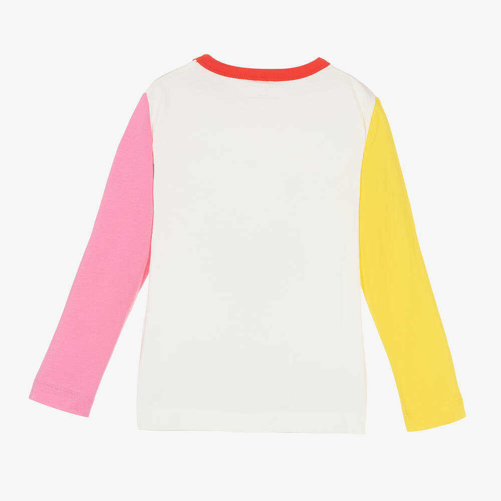 Stella McCartney Kids-توب قطن عضوي لون عاجي للبنات | Childrensalon Outlet