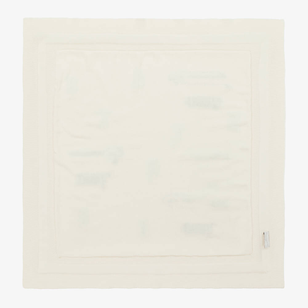 Stella McCartney Kids-Girls Ivory Sheep Knit Blanket | Childrensalon Outlet