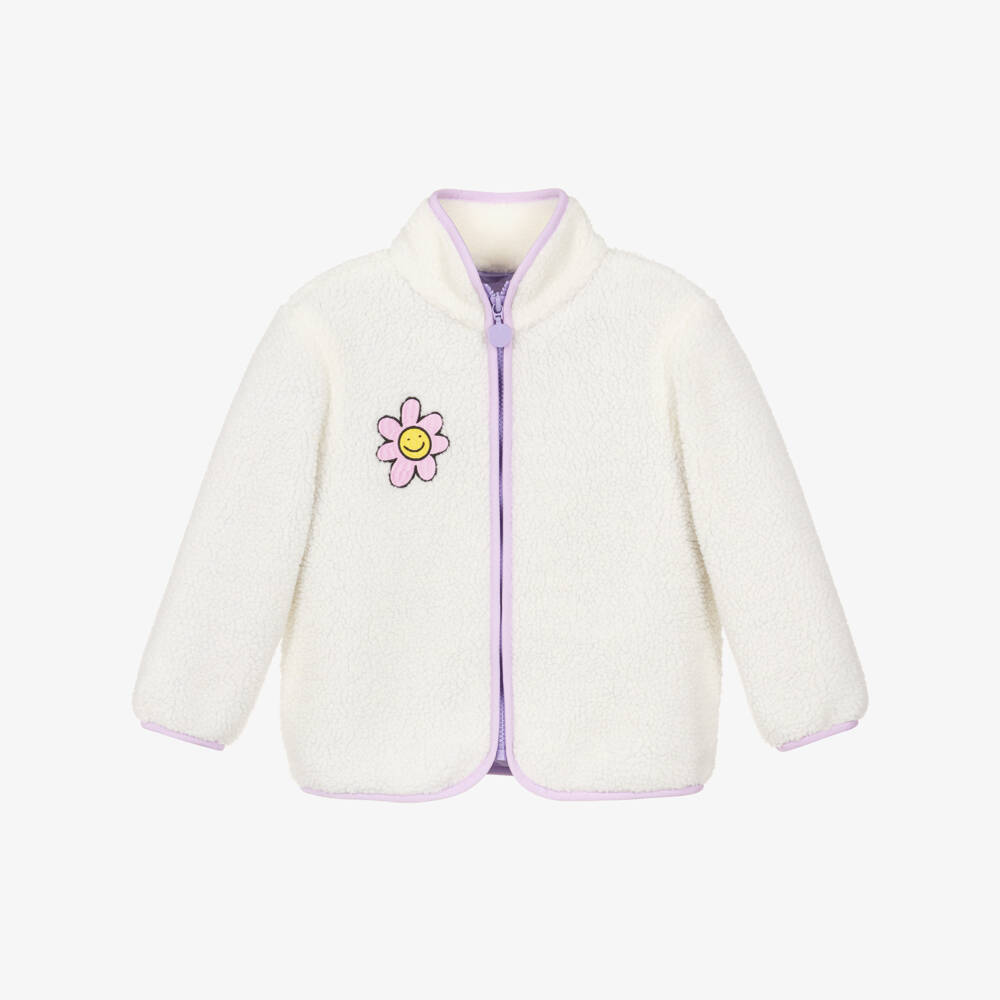 Stella McCartney Kids-جاكيت شيربا عاجي دافئ للبنات | Childrensalon Outlet