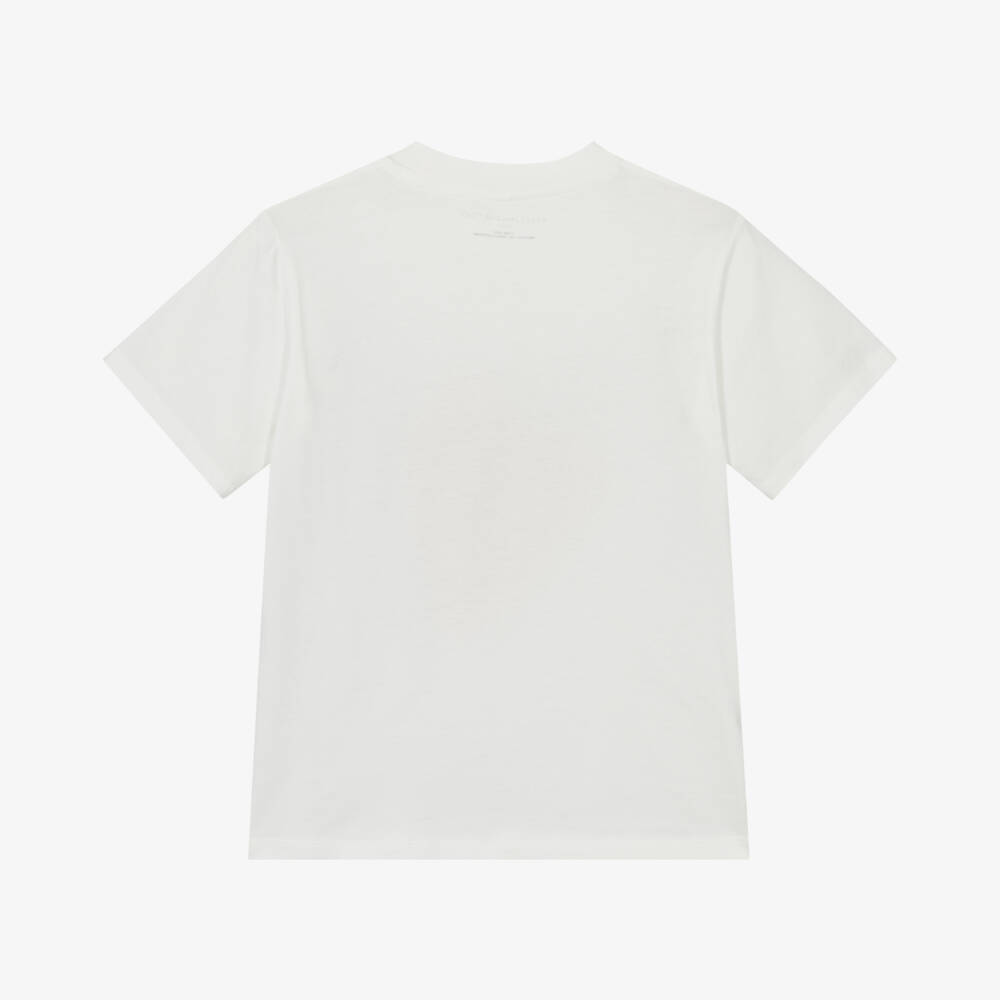 Stella McCartney Kids-تيشيرت عاجي للبنات مزين بالفراولة | Childrensalon Outlet