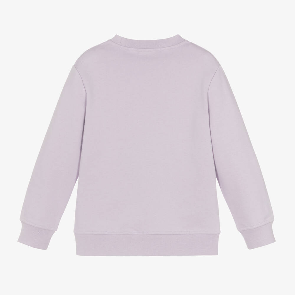 Stella McCartney Kids-Girls Lavender Cosmic Face Jumper | Childrensalon Outlet