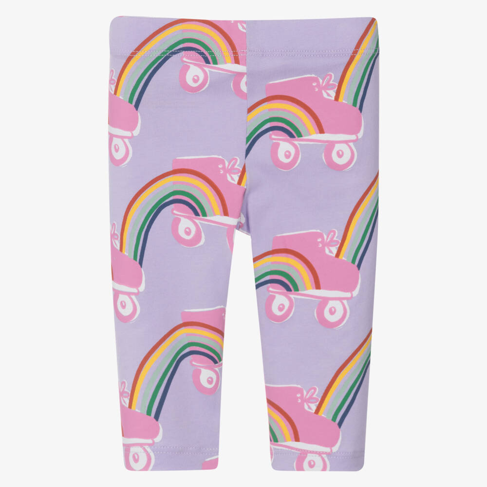 Stella McCartney Kids-Girls Lavender Whimsy Print Leggings | Childrensalon Outlet