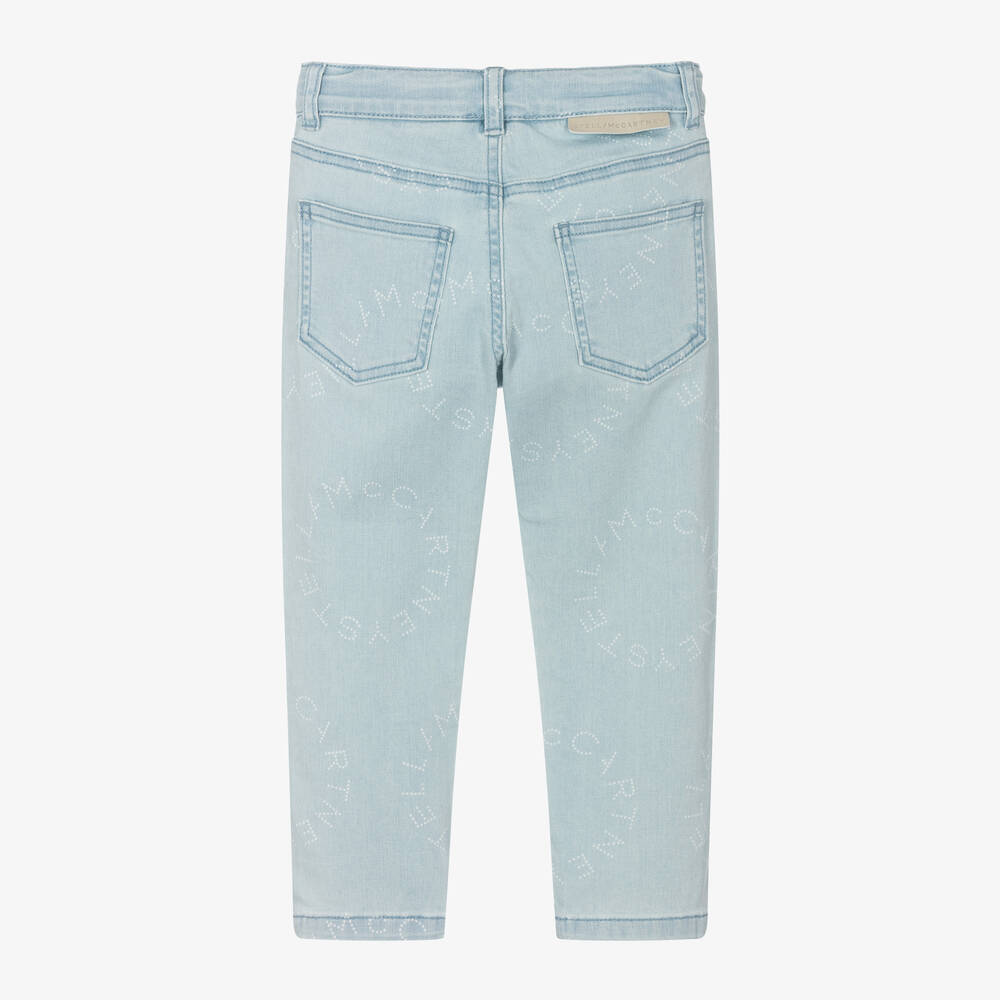Stella McCartney Kids-Girls Light Blue Denim Jeans | Childrensalon Outlet