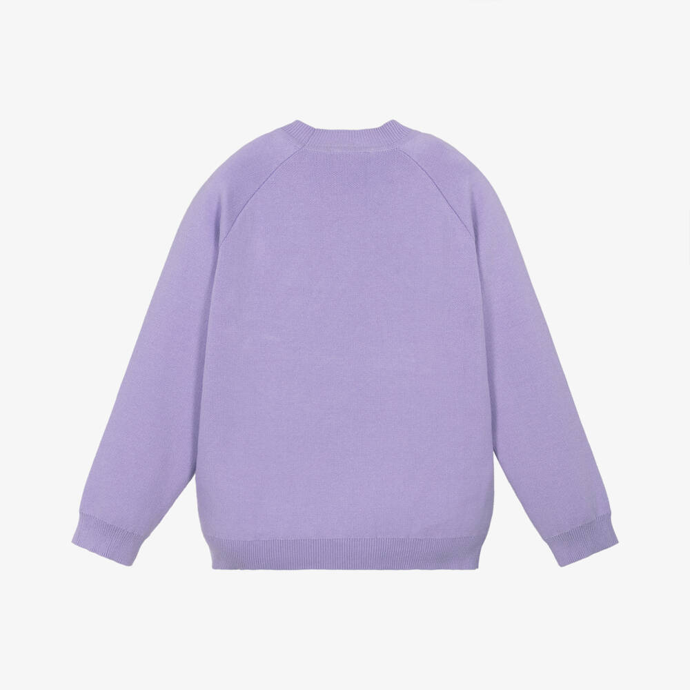 Stella McCartney Kids-Girls Lilac Cotton Skating Pullover | Childrensalon Outlet