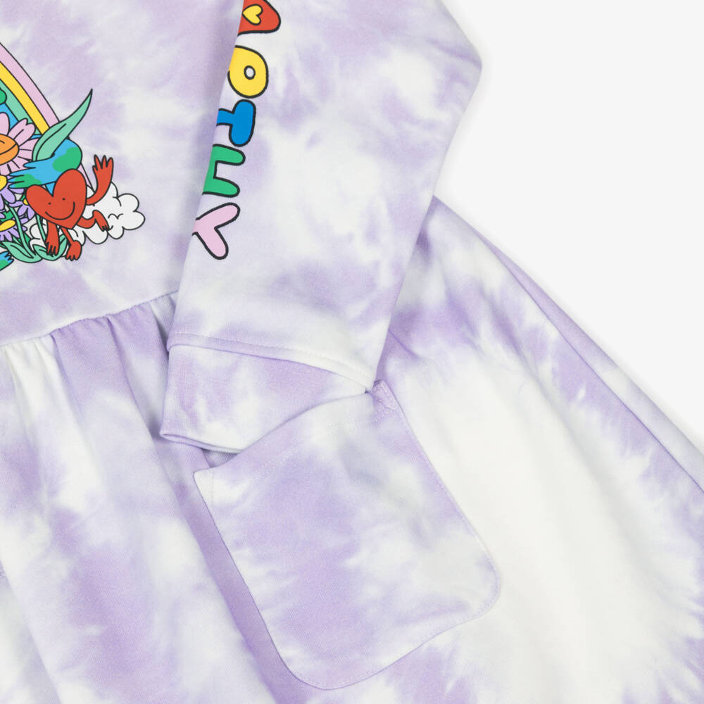 Stella McCartney Kids-Girls Lilac Tie-Dye Knit Dress | Childrensalon Outlet