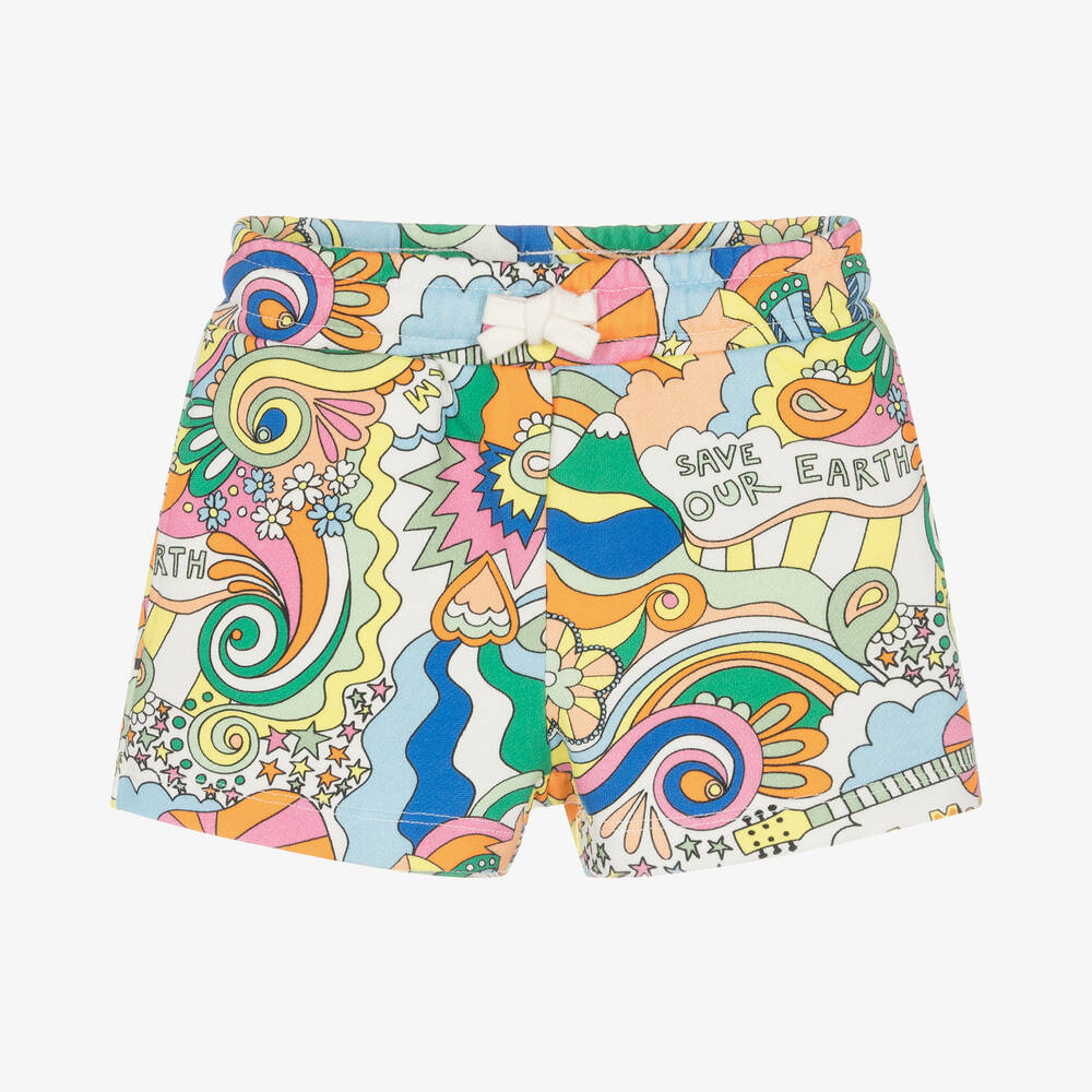Stella McCartney Kids-Girls Love to Dream Cotton Shorts | Childrensalon Outlet