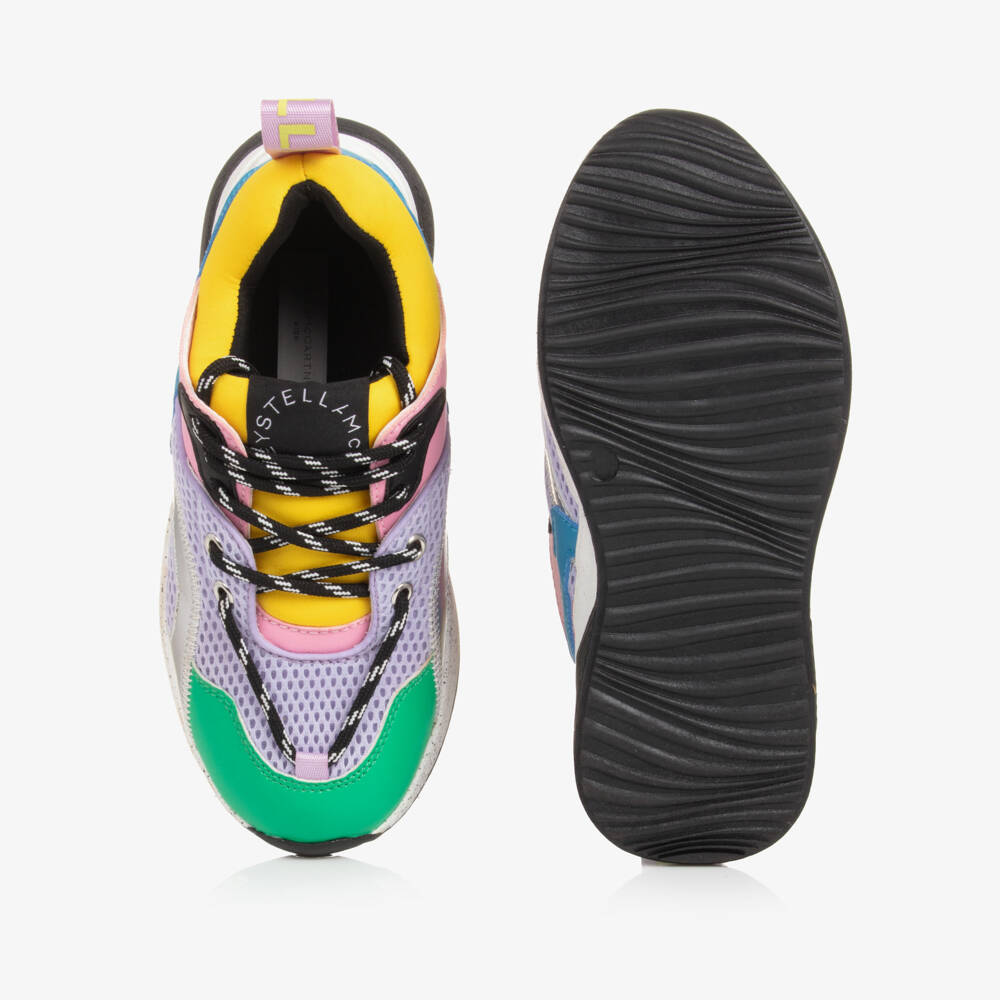 Stella McCartney Kids-Разноцветные кроссовки из искусственной кожи для девочек | Childrensalon Outlet