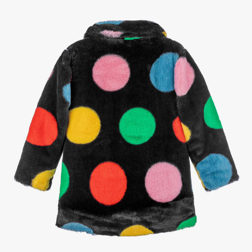 Stella McCartney Kids-Girls Multi-Colour Polka Dot Coat | Childrensalon Outlet