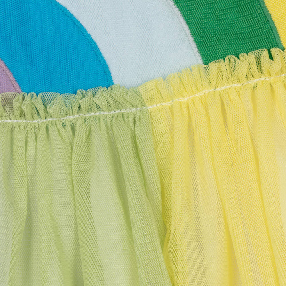 Stella McCartney Kids-Girls Multicolour Rainbow Tulle Dress | Childrensalon Outlet