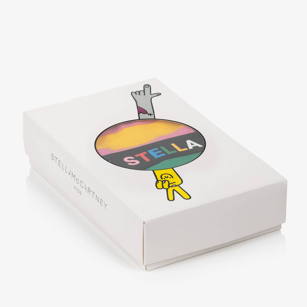 Stella McCartney Kids-صدرية داخلية قطن مقلّم بألوان متعددة (عدد 2) | Childrensalon Outlet