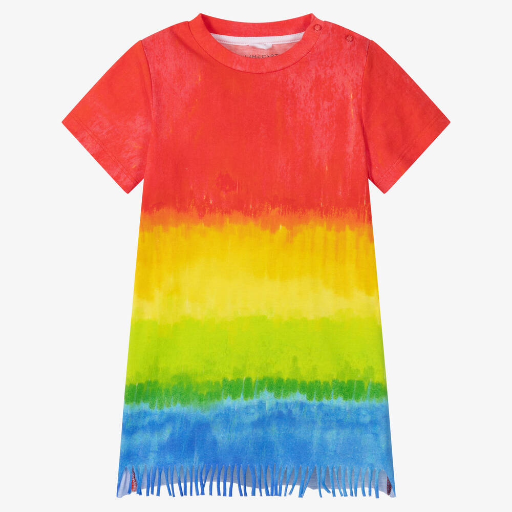 Stella McCartney Kids - Girls Multicolour Tie Dye Dress | Childrensalon