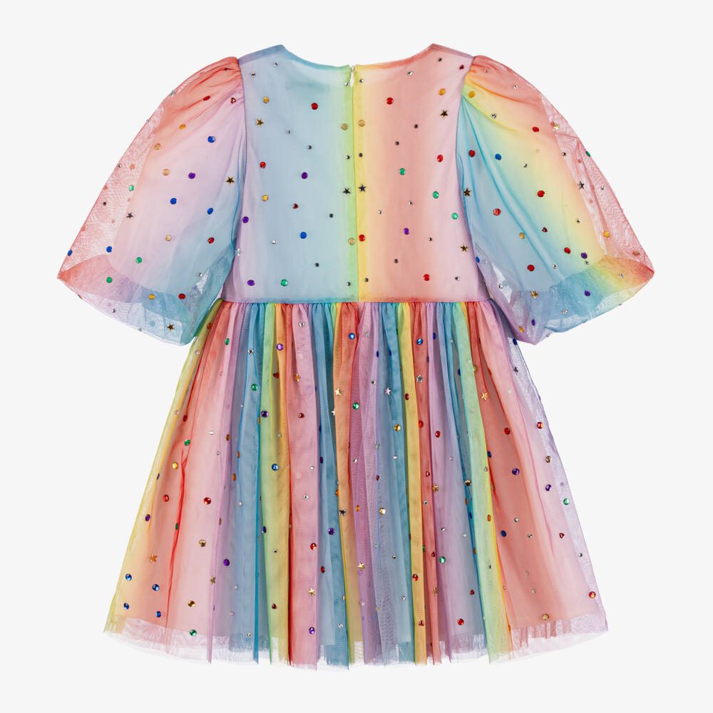 Stella McCartney Kids-Girls Multicolour Tulle Party Dress | Childrensalon Outlet