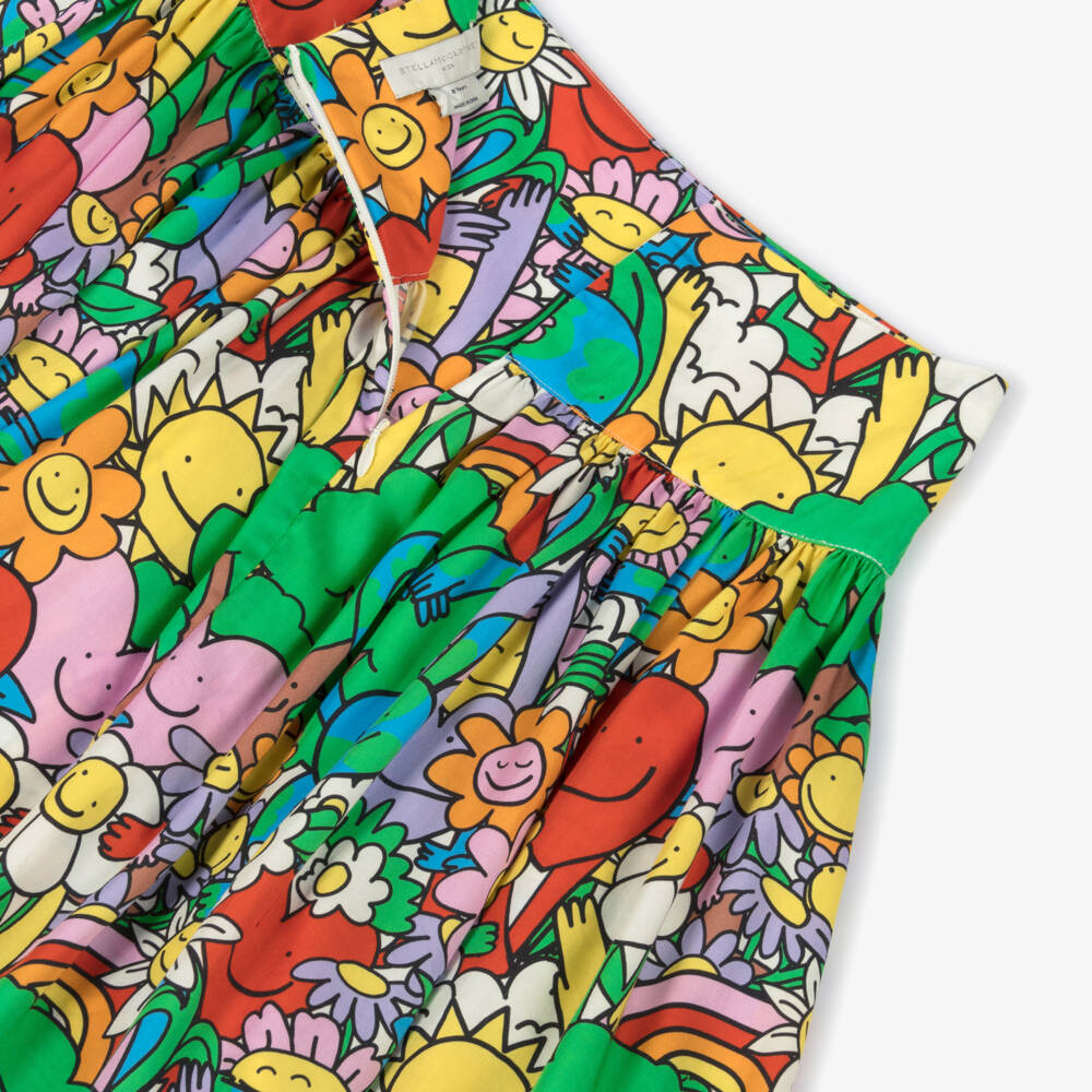 Stella McCartney Kids-Girls Multicoloured Planet Earth & Friends Skirt | Childrensalon Outlet