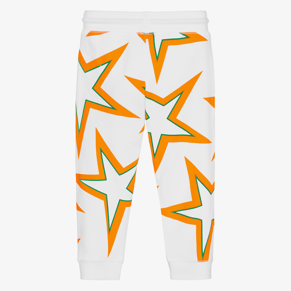 Stella McCartney Kids-Girls Orange Star Joggers | Childrensalon Outlet