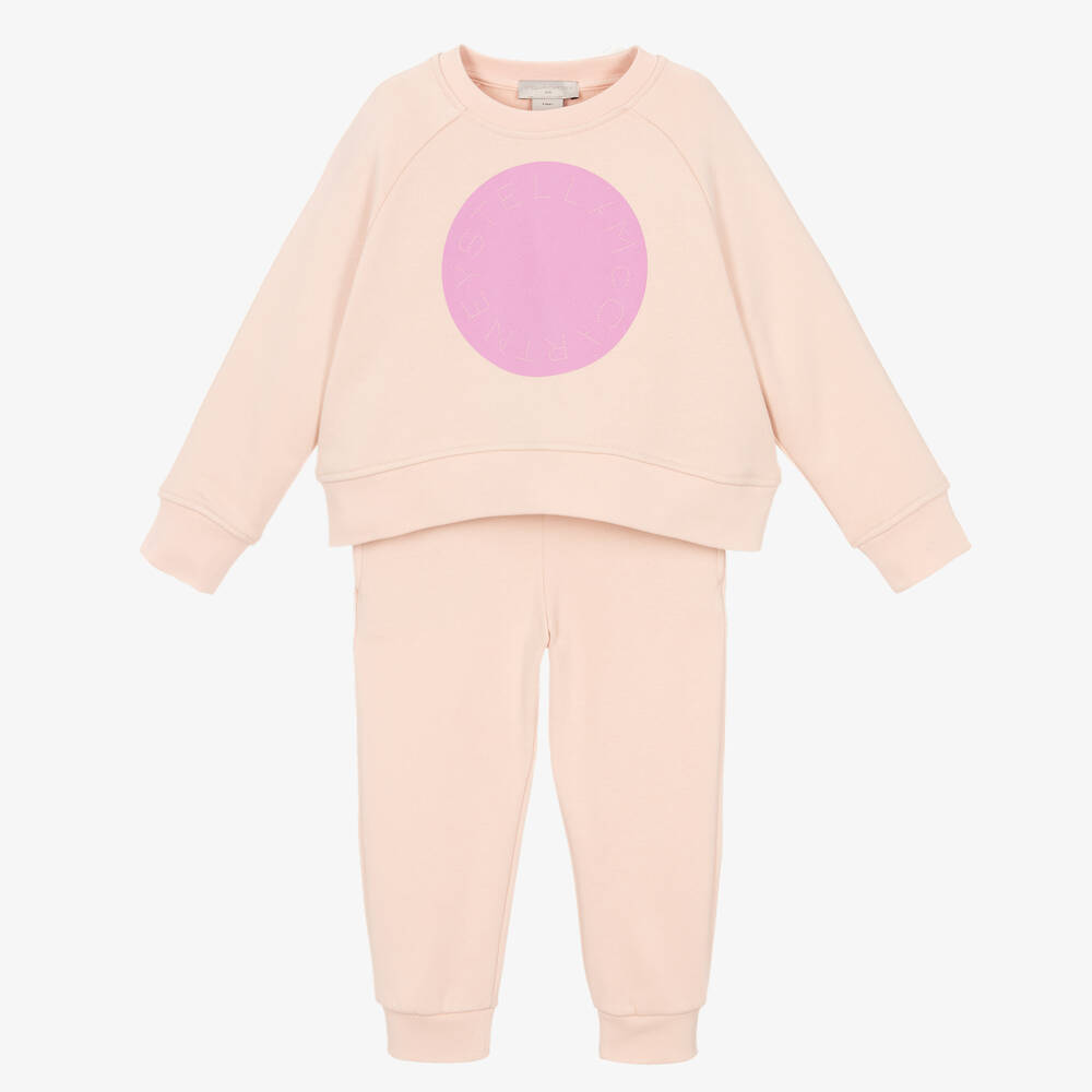 Stella McCartney Kids - Розовый спортивный костюм из хлопка | Childrensalon
