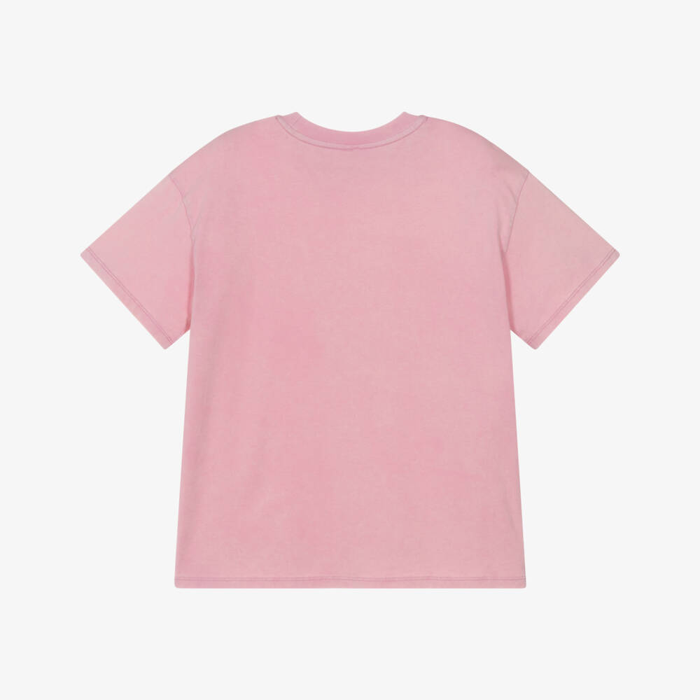 Stella McCartney Kids-تيشيرت قطني ناعم وردي للبنات | Childrensalon Outlet