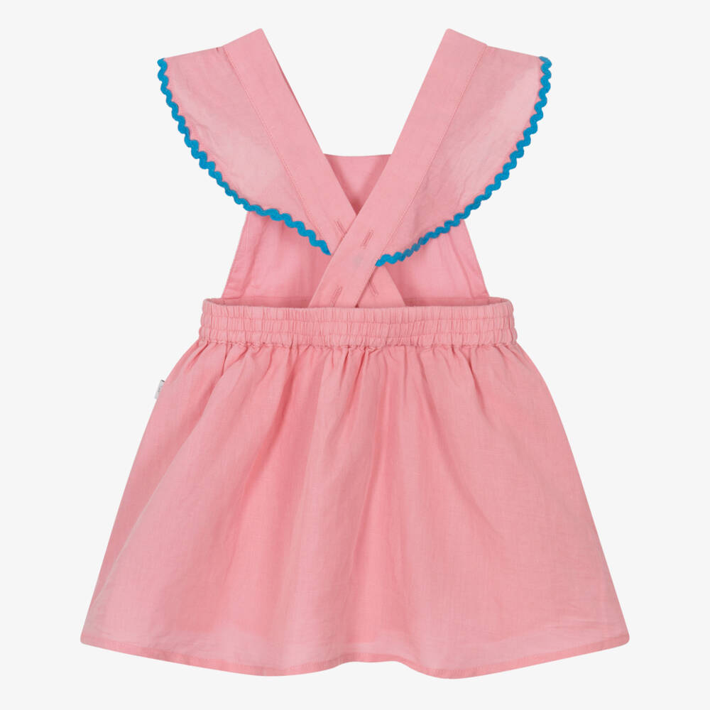 Stella McCartney Kids-Girls Pale Pink Sun Dress with Tulip Appliqués | Childrensalon Outlet