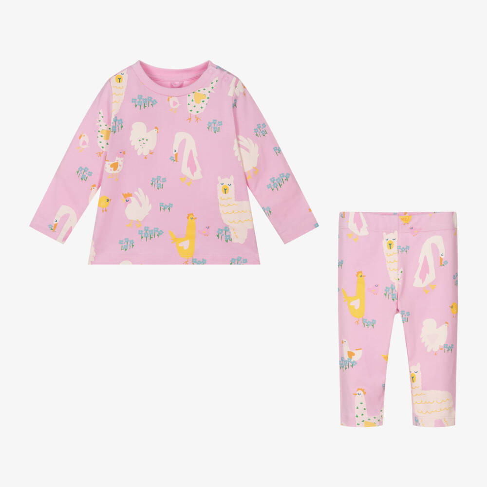 Stella McCartney Kids-Girls Pastel Animal Print Set | Childrensalon Outlet