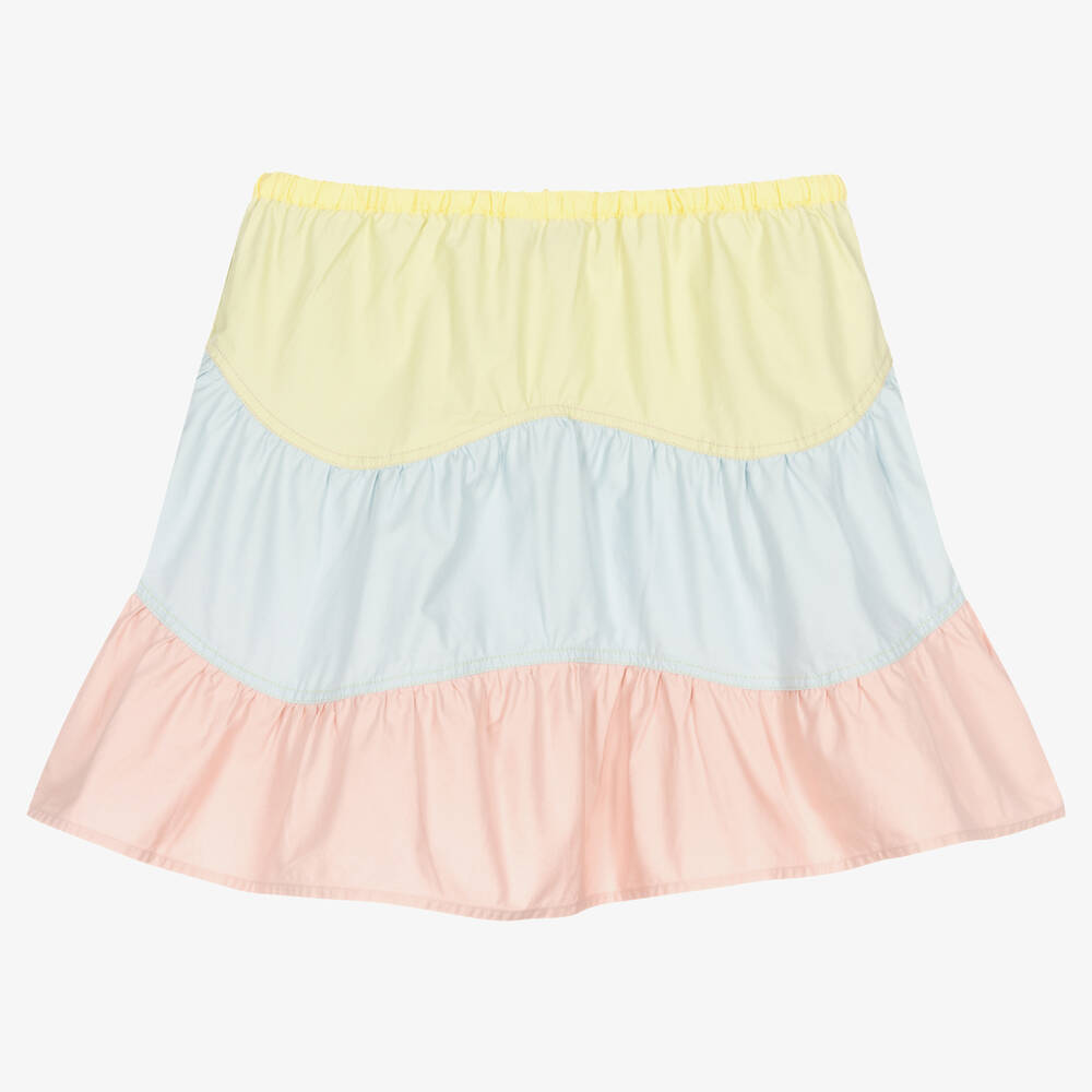 Stella McCartney Kids-Хлопковая юбка пастельных оттенков | Childrensalon Outlet