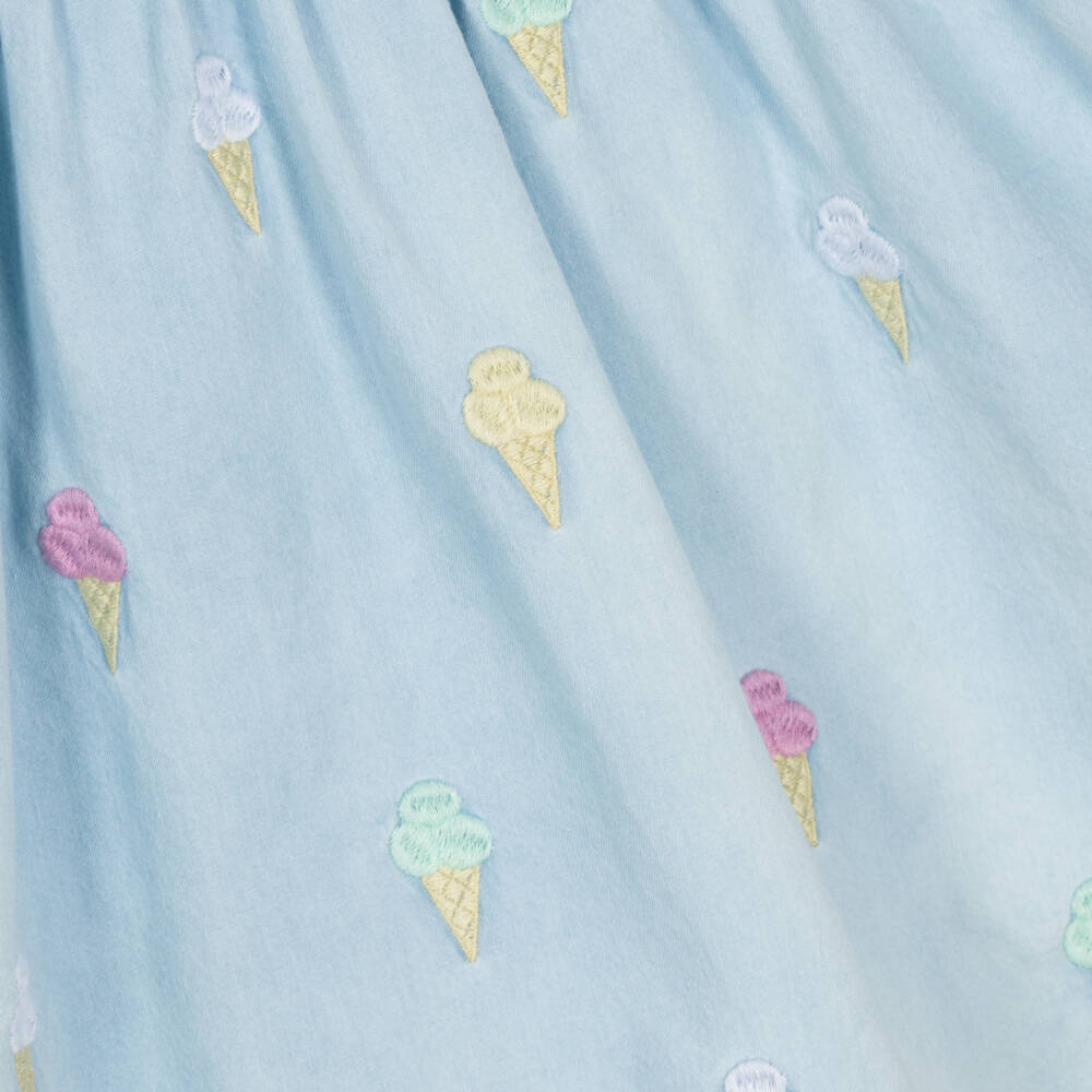 Stella McCartney Kids-فستان شامبراي بآيس كريم بألوان الباستيل للبنات | Childrensalon Outlet