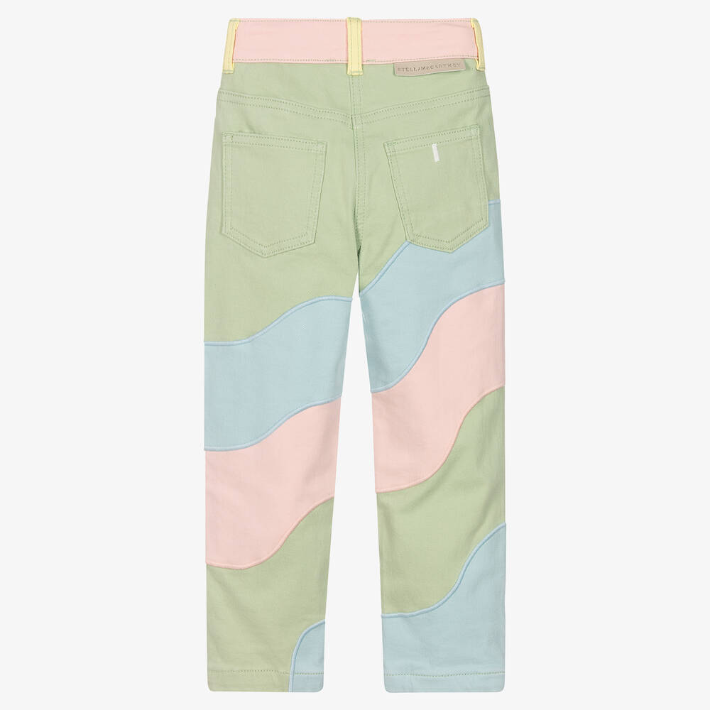 Pastel striped jeans shop