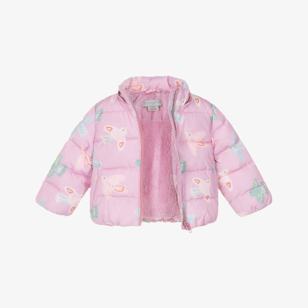 Stella McCartney Kids-Пуховик пурпурный для девочек | Childrensalon Outlet