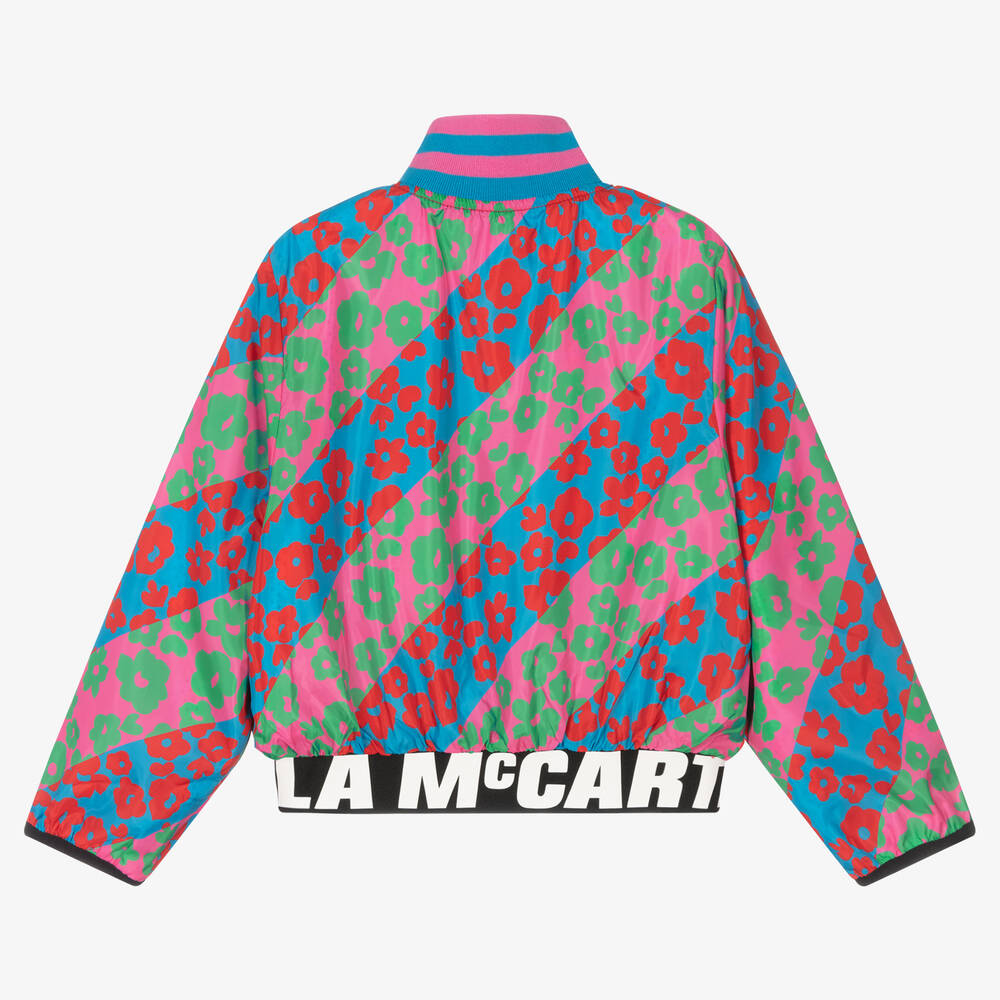 Stella McCartney Kids - Girls Pink & Blue Zip-Up Jacket