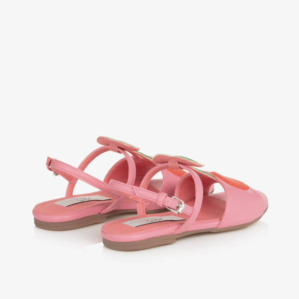 Stella McCartney Kids-Girls Pink Cherry Blossom Sandals | Childrensalon Outlet
