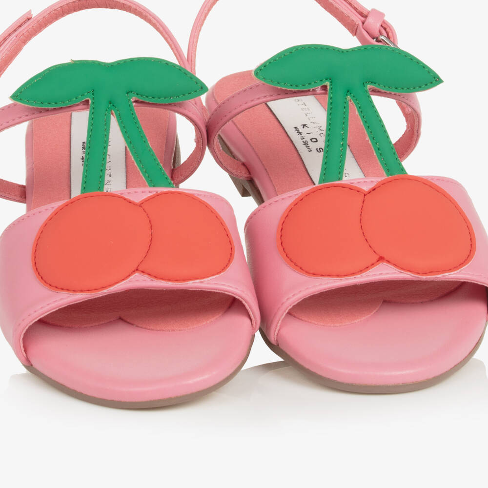 Stella McCartney Kids-Girls Pink Cherry Blossom Sandals | Childrensalon Outlet