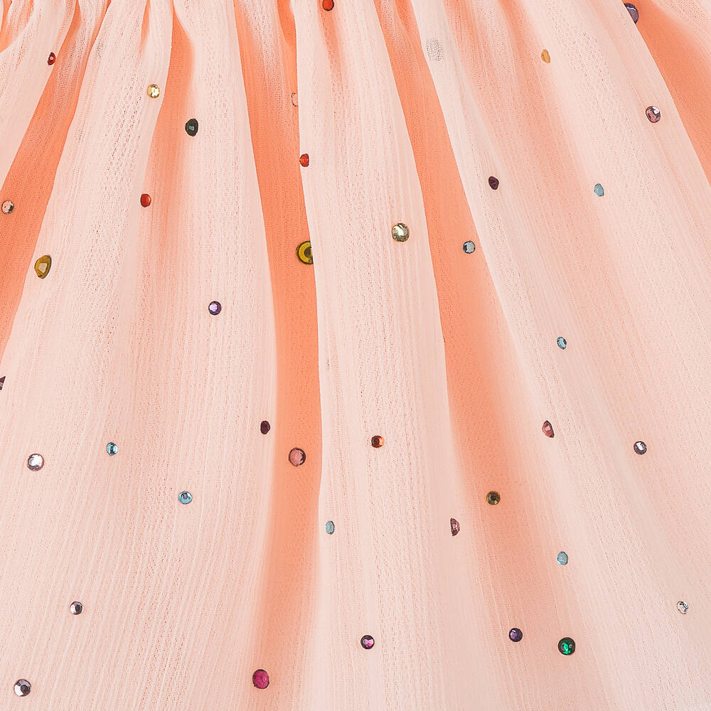 Stella McCartney Kids-Girls Pink Chiffon & Tulle Skirt | Childrensalon Outlet