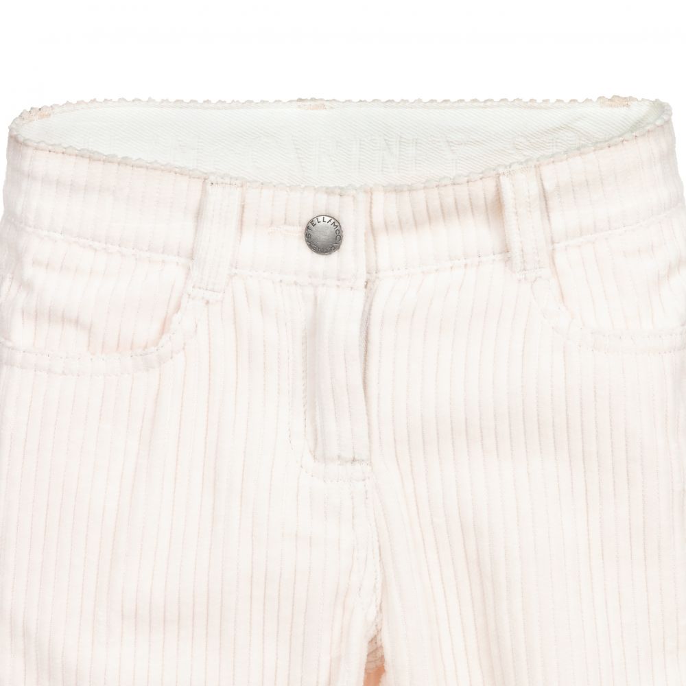 Stella McCartney Kids-Girls Pink Corduroy Trousers  | Childrensalon Outlet