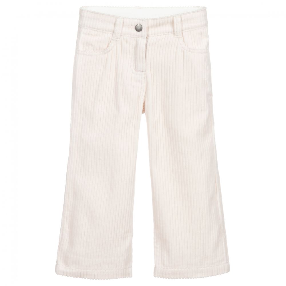 Stella McCartney Kids-Girls Pink Corduroy Trousers  | Childrensalon Outlet
