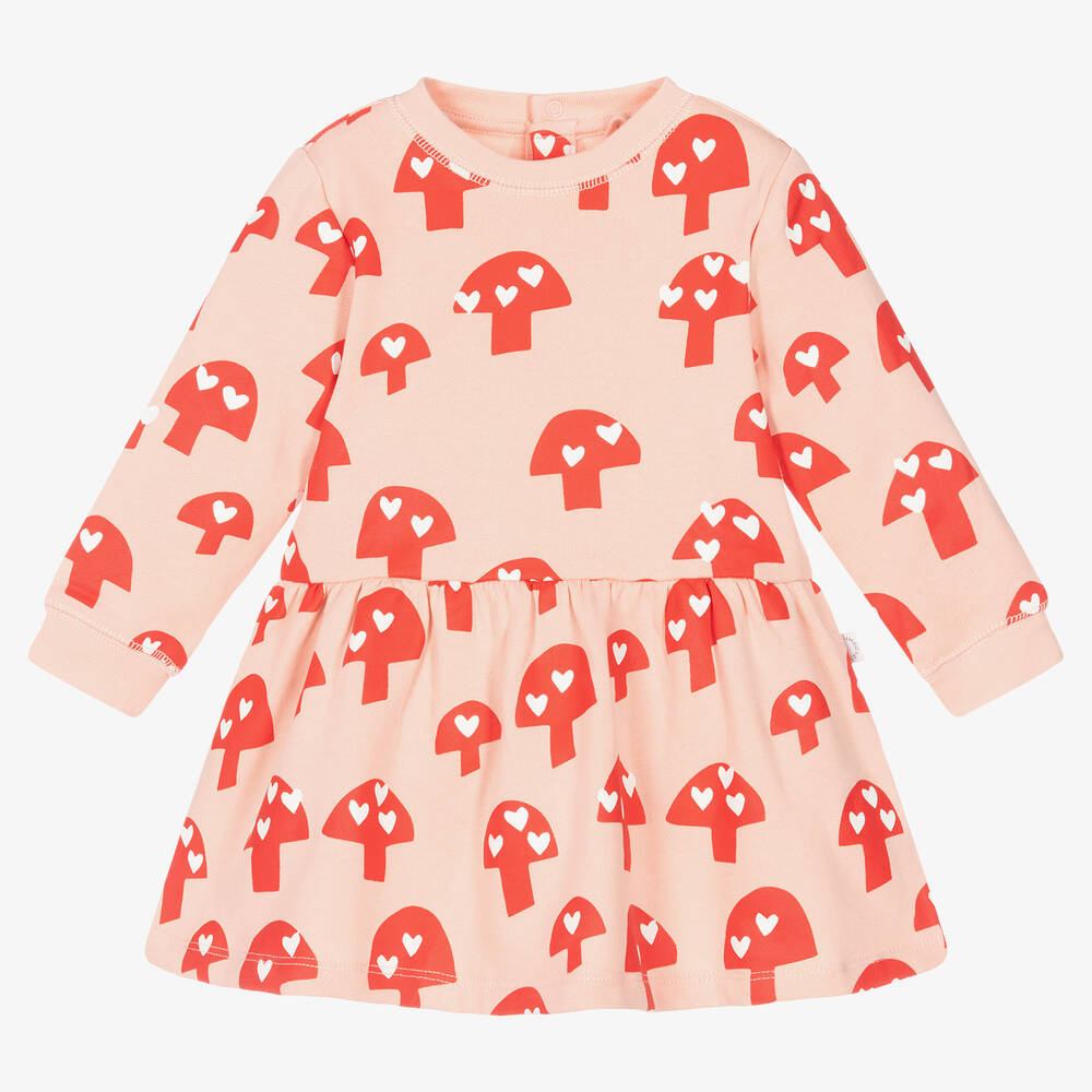 Stella McCartney Kids - Rosa Baumwollkleid für Mädchen | Childrensalon