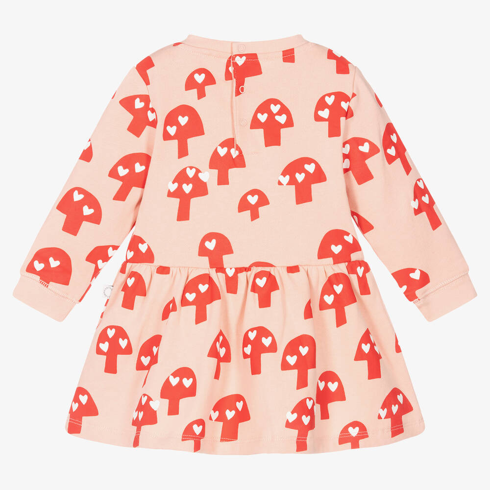 Stella McCartney Kids-Розовое хлопковое платье для девочек | Childrensalon Outlet