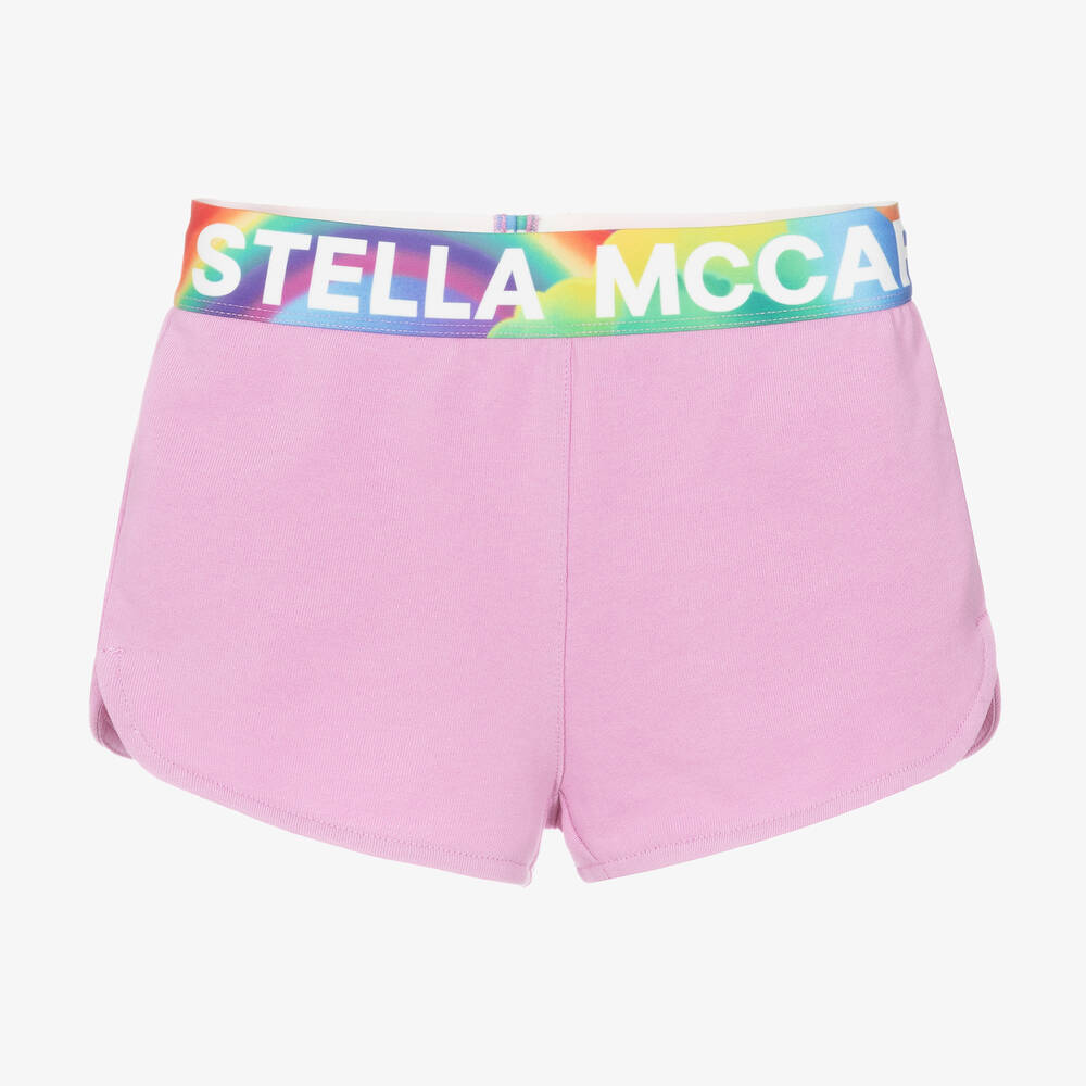 Stella McCartney Kids-Girls Pink Cotton Jersey Shorts | Childrensalon Outlet