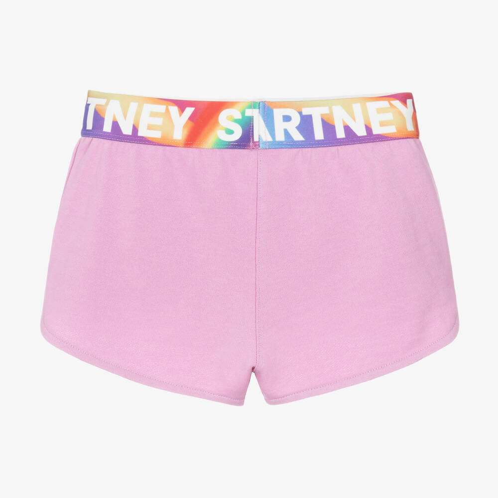Stella McCartney Kids-Girls Pink Cotton Jersey Shorts | Childrensalon Outlet