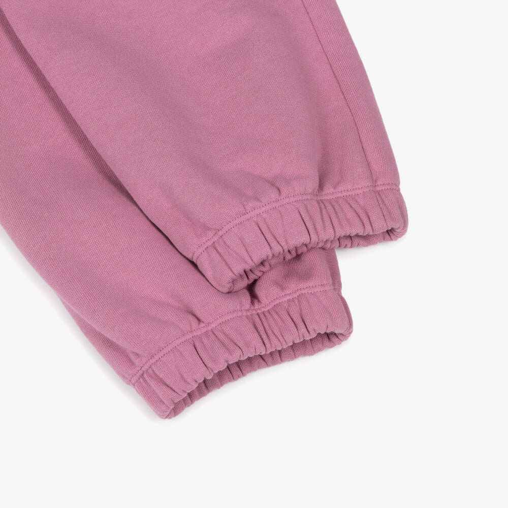 Stella McCartney Kids-Girls Pink Cotton Jersey Star Pocket Joggers | Childrensalon Outlet