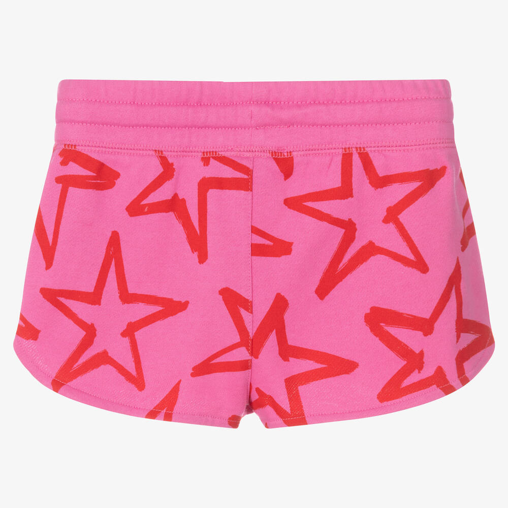 Stella McCartney Kids-Girls Pink Cotton Shorts | Childrensalon Outlet