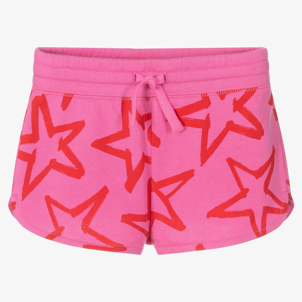 Stella McCartney Kids - Girls Pink Cotton Shorts | Childrensalon