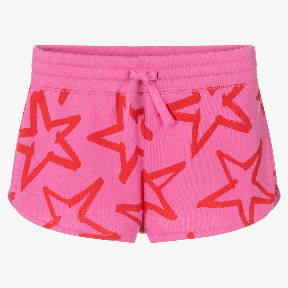 Stella McCartney Kids-Girls Pink Cotton Shorts | Childrensalon Outlet