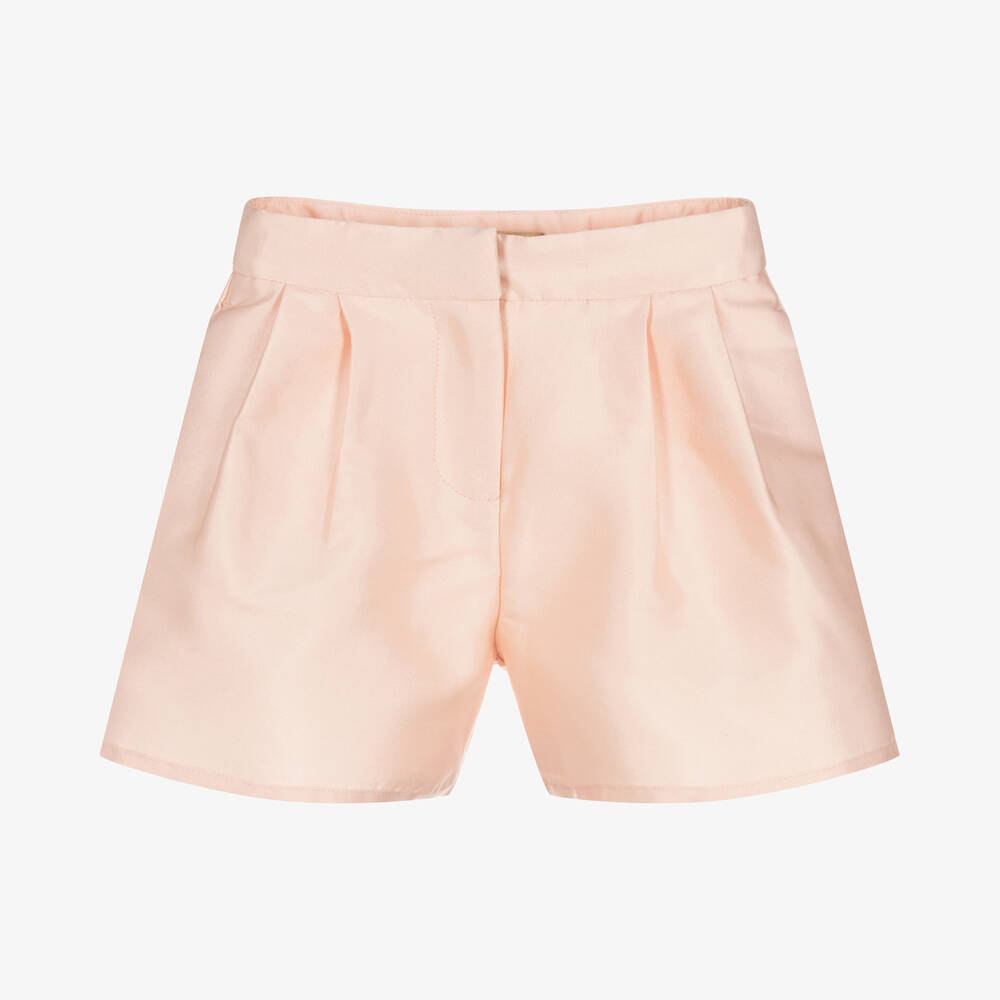 Stella McCartney Kids Girls Pink Cotton Silk Shorts