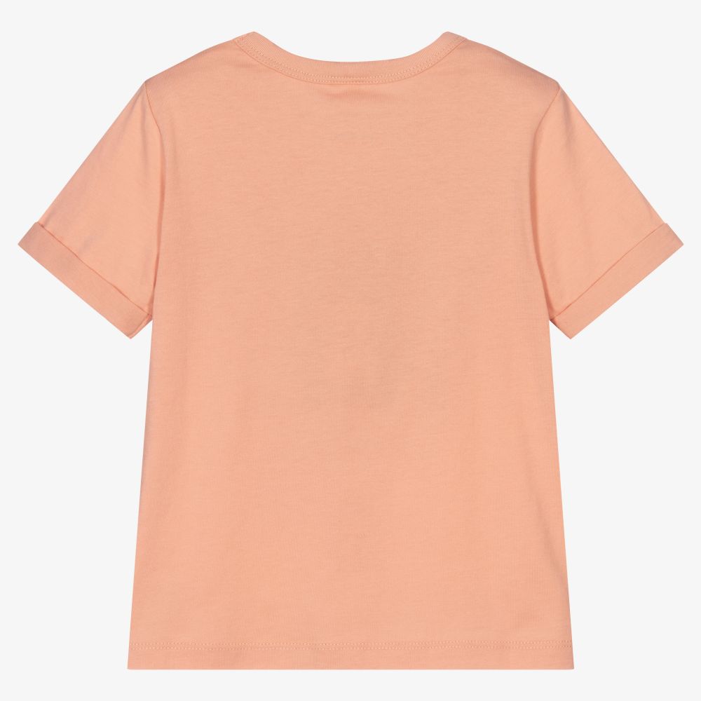 Stella McCartney Kids-Girls Pink Cotton T-Shirt | Childrensalon Outlet