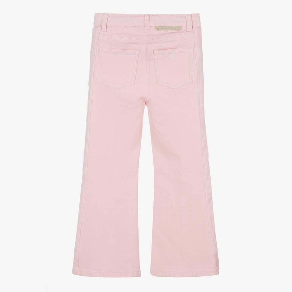 Stella McCartney Kids Girls Pink Denim Flare Jeans