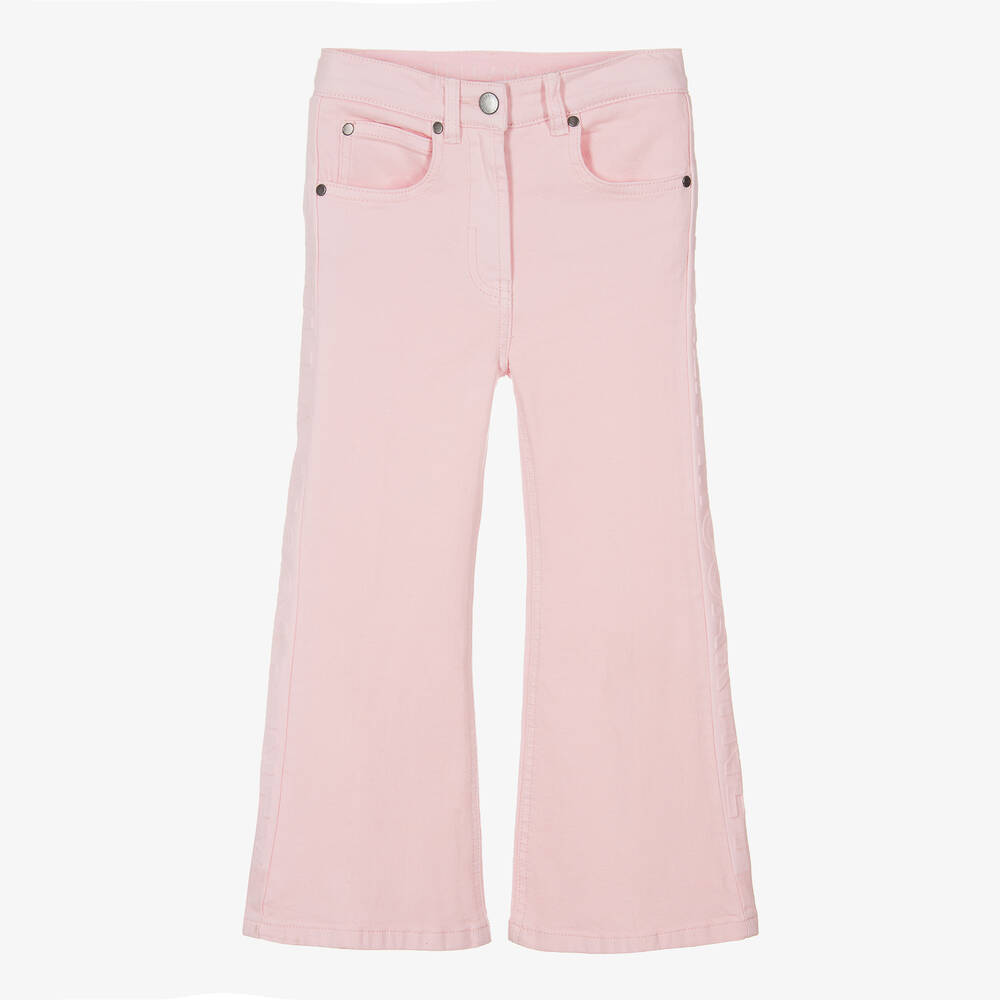 Stella McCartney Kids - Розовые джинсы-клеш для девочек | Childrensalon