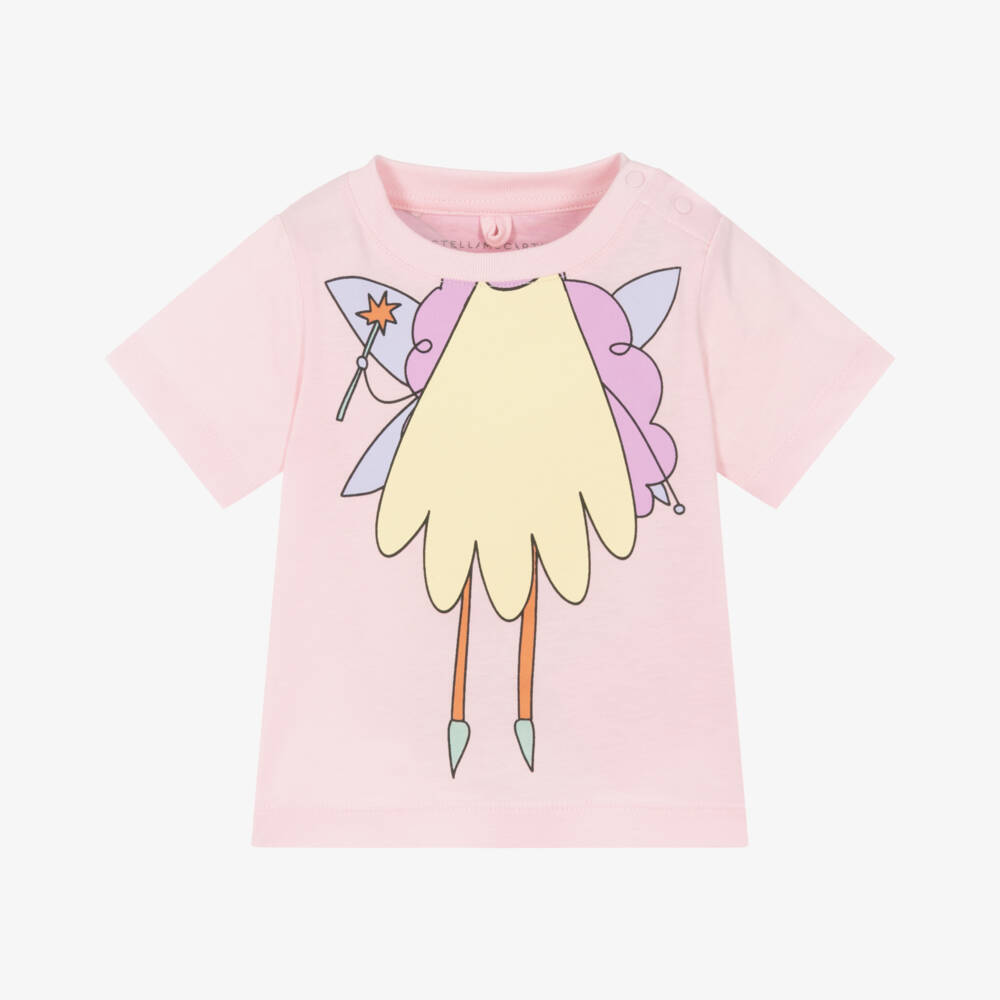 Stella McCartney Kids-Girls Pink Enchanted Tee | Childrensalon Outlet