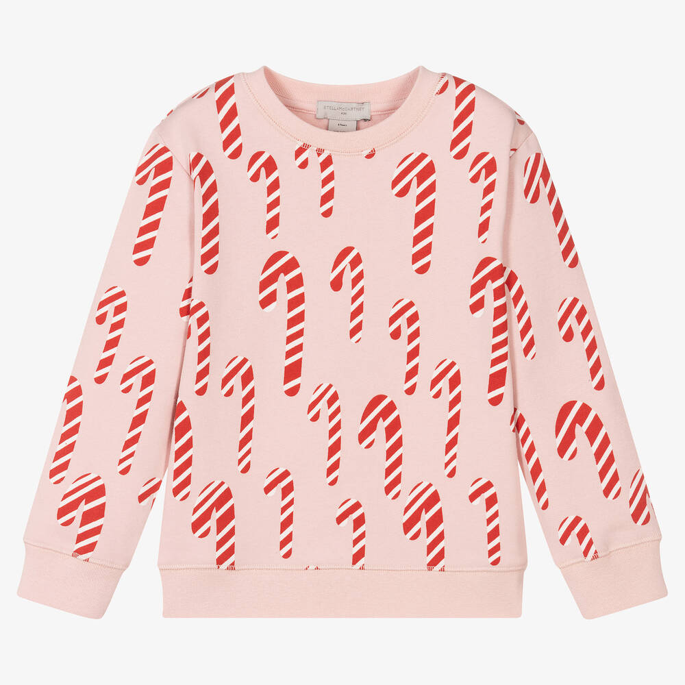 Stella McCartney Kids - Festliches Bio-Sweatshirt in Rosa | Childrensalon