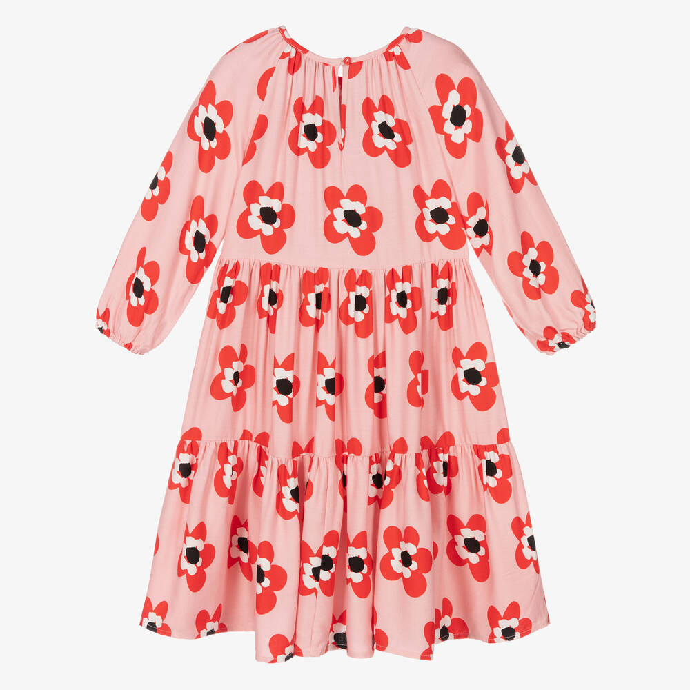 Stella McCartney Kids-Розовое платье с цветами для девочек | Childrensalon Outlet