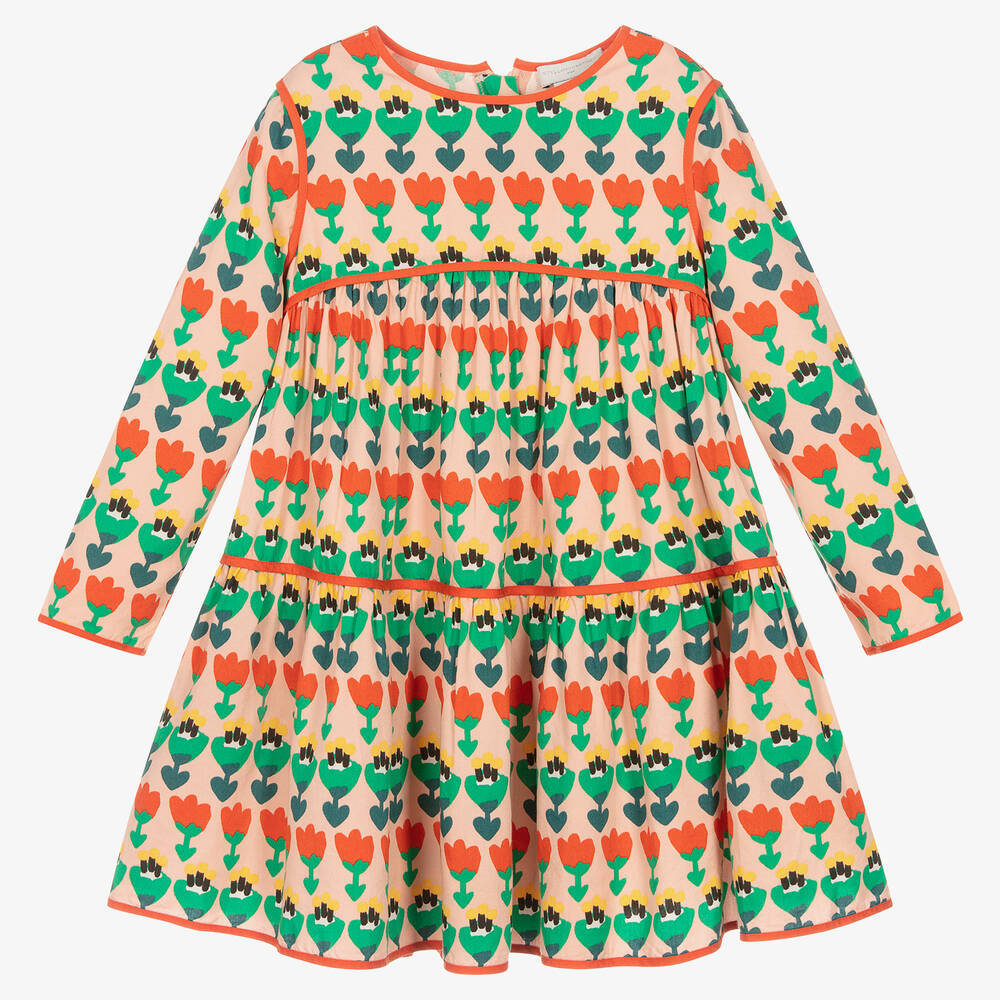 Stella McCartney Kids - Girls Pink Floral Dress | Childrensalon